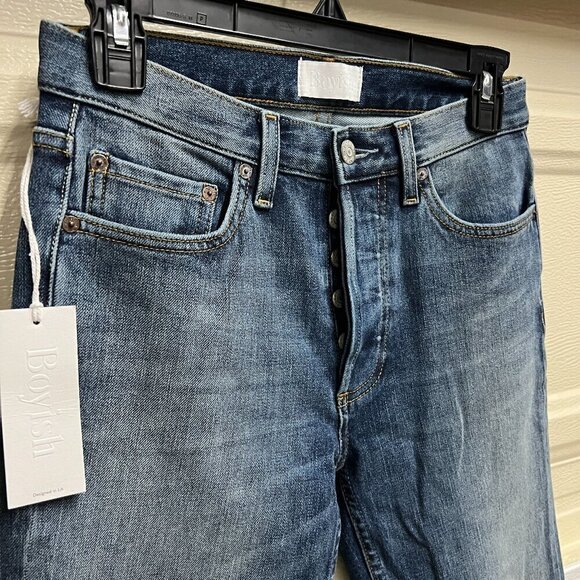 Boyish BLAKE Jeans 27 Mid Rise Cropped Skinny IN PHILADELPHIA STORY - Picture 3 of 11